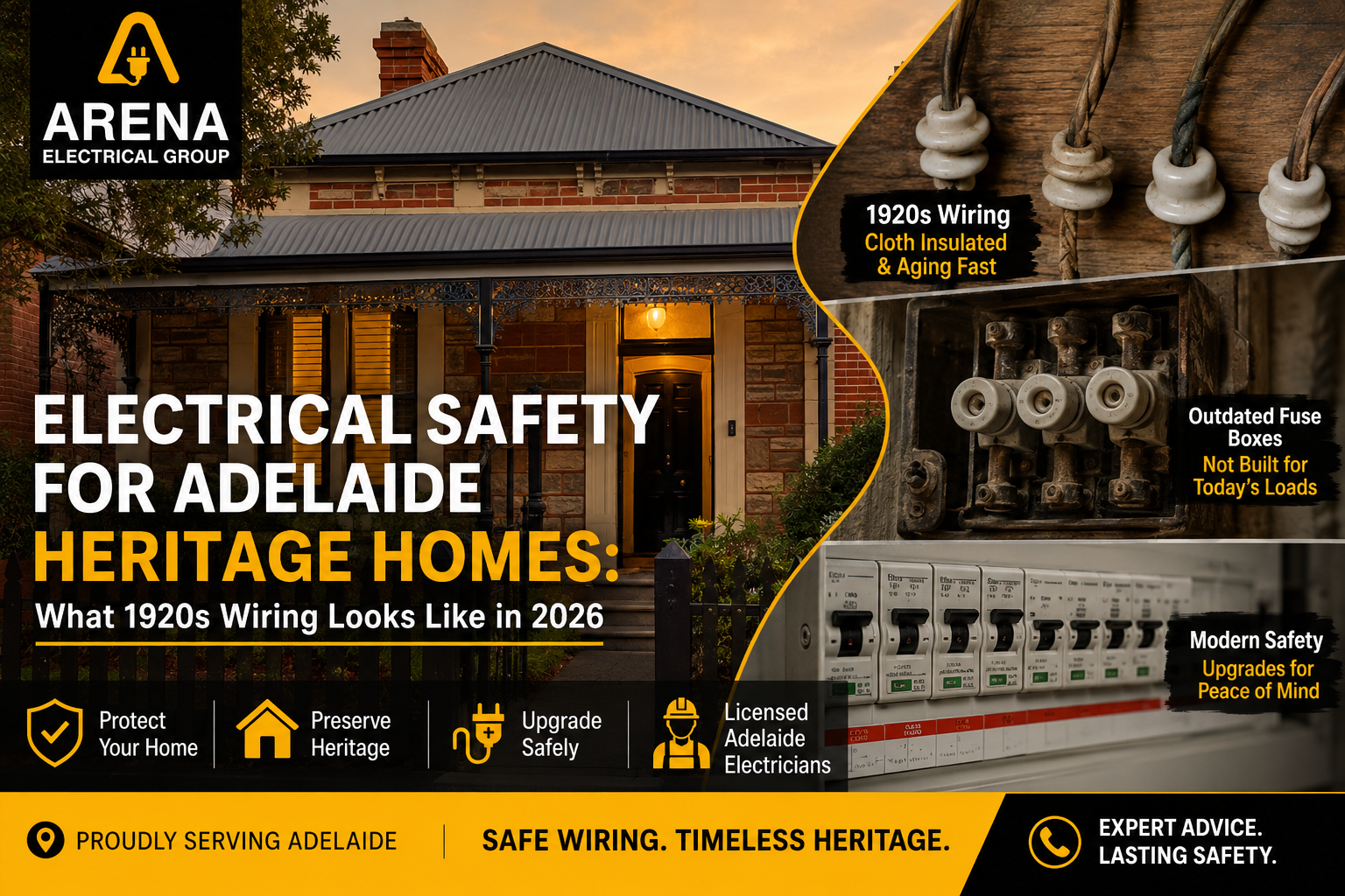 Electrical Safety for Adelaide Heritage Homes: What 1920s Wiring Looks Like in 2026
